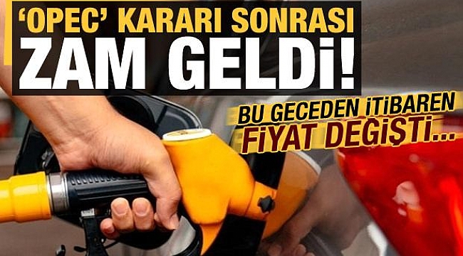 Akaryakıta zam geldi