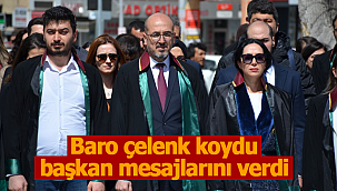 Karaman Barosu Atatürk anıtına çelenk koydu