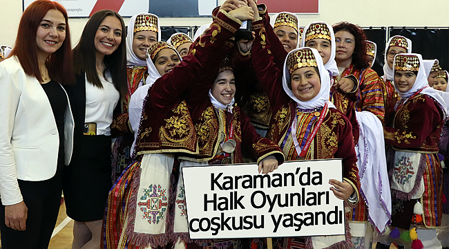 Karaman'da Halk Oyunları coşkusu yaşandı