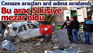 Karaman'da trafik kazası 5 ölü 1 ağır yaralı