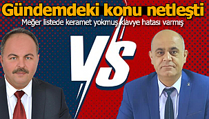 Meğer listede klavye hatası varmış