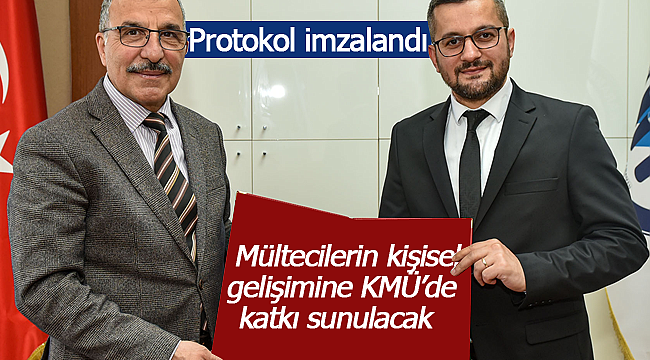 Mültecilerin kişisel gelişimine KMÜ'de katkı sunulacak