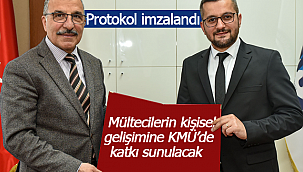 Mültecilerin kişisel gelişimine KMÜ'de katkı sunulacak