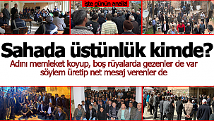 Sahada üstünlük kimde?