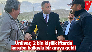 Ünüvar, 2 bin kişilik iftarda kasaba halkıyla bir araya geldi