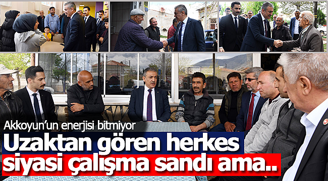 Uzaktan gören herkes siyasi çalışma sandı ama..