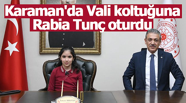 Vali koltuğuna Rabia Tunç oturdu