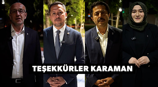 AK Partili isimlerden teşekkür