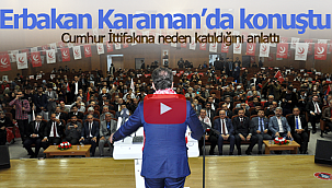 Erbakan Cumhur ittifakına neden katıldıklarını Karaman'da anlattı