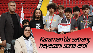 Karaman'da satranç heyecanı sona erdi