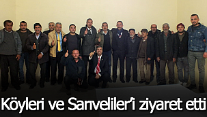 Köyleri ve Sarıveliler'i ziyaret etti