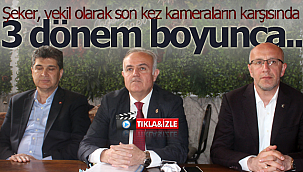 Şeker vekil olarak son kez kameraların karşısına geçti