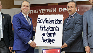 Soyfidan'dan Erbakan'a anlamlı hediye