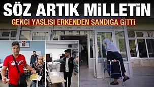 Söz artık milletin vatandaş sandığa gidiyor