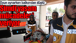 Balkondan düşen çocuk yaralandı