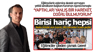 Eğitim Bir Sen'den diğer sendikalara "Yaptıkları yanlış bir hareket doğru bulmuyorum"