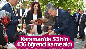 Karaman'da 53 bin 436 öğrenci karne aldı