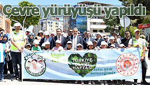 Karaman'da çevre yürüyüşü yapıldı