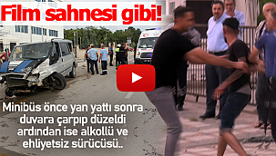 Karaman'da film sahnesi gibi kaza