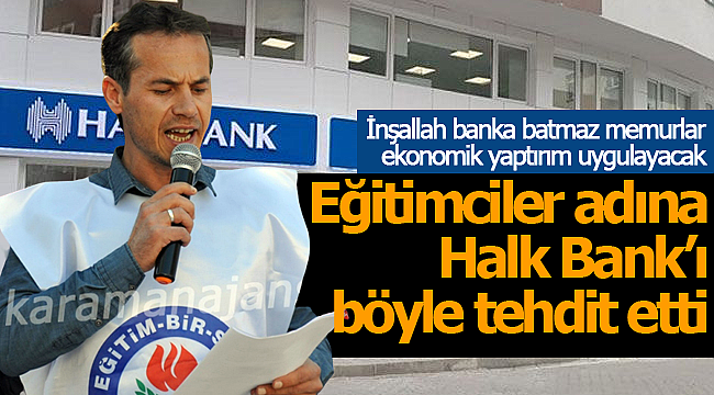 Recep Kaya'dan Halk bankasına ekonomik yaptırım göz dağı