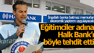 Recep Kaya'dan Halk bankasına ekonomik yaptırım göz dağı