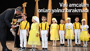 Vali amcaları küçük mezunları yalnız bırakmadı