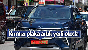 Kırmızı plaka artık yerli otoda