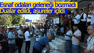 Karaman Esnaf Odaları Birliği'nden aşure ikramı