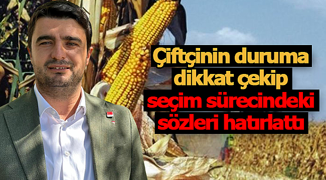 Mustafa Mut çiftçinin durumuna dikkat çekti