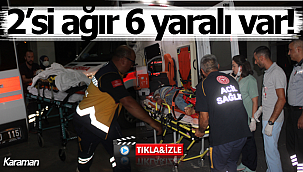 Sollamak isterken lastiği patladı 6 yaralı var