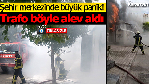 Trafo yangını vatandaşı panikletti