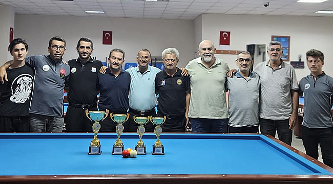 3 bant bilardo il kontenjanı müsabakaları tamamlandı