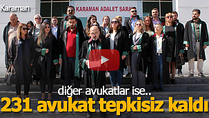 Avukatlar tepkilerini böyle gösterdi