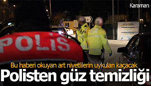 Karaman'da polisten güz temizliği