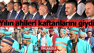 Karaman'da yılın ahileri kaftanlarını giydi