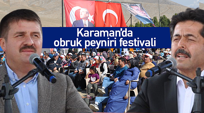 Karaman'da obruk peyniri festivali