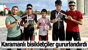Karamanlı bisikletçiler gururlandırdı