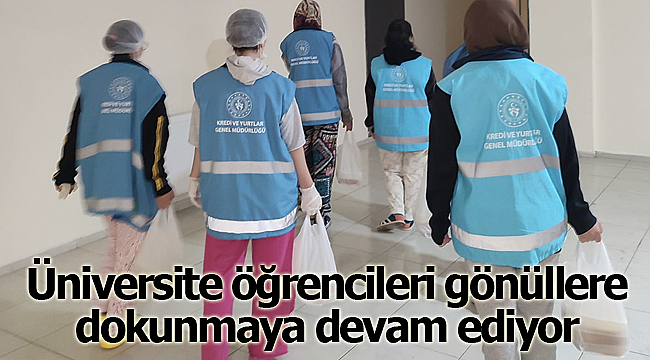 Üniversite öğrencileri gönüllere dokunmaya devam ediyor