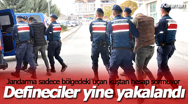 Jandarma yine definecileri yakaladı