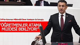 Karaman'ın CHP'li vekili komisyon da konuştu