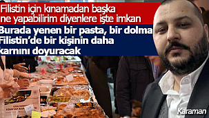 Karamanlılardan Filistin'e destek imkanı