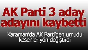 AK Parti 3 aday adayını başka partiye kaptırdı