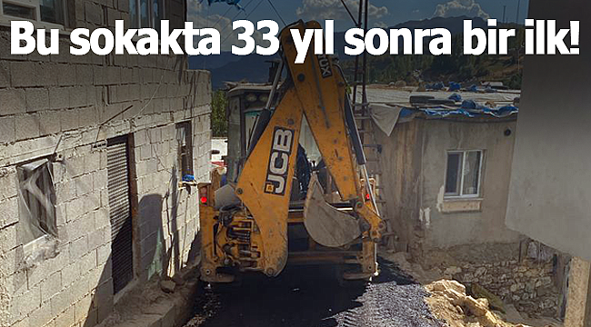 Bu sokakta 33 yıl sonra bir ilk!