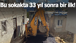 Bu sokakta 33 yıl sonra bir ilk!