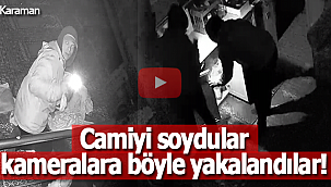 Camiyi soydular kameralara böyle yakalandılar