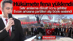 Evcen'den şehitler açıklaması, hükümete böyle yüklendi