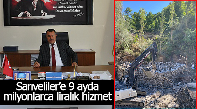 Sarıveliler'e 9 ayda milyonlarca liralık hizmet kazandırıldı