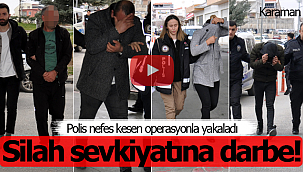 Karaman'da silah kaçakçılığına darbe; 1'i kadın 5 kişi...