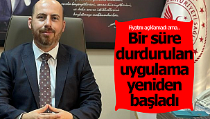 O uygulama tekrar başladı