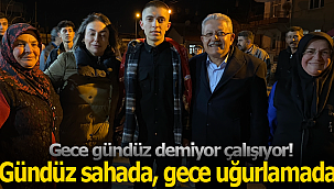 Recep hoca gündüz sahada, gece uğurlamada
